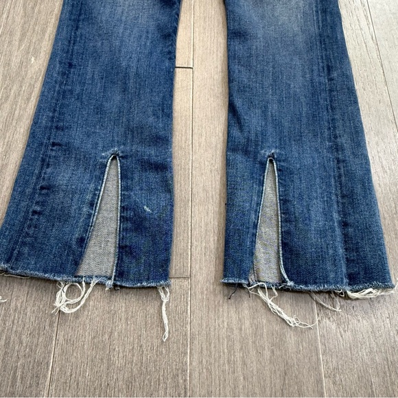 Mother The Insider Slit Ankle Fray Not Rough Enough Denim Jeans 25 - Picture 12 of 16